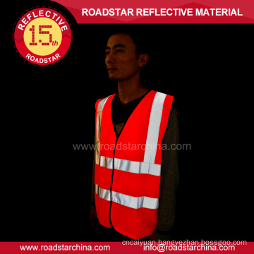 100% polyester yellow security reflective safety vest